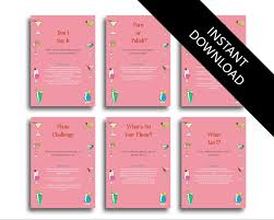 25 Cocktail Speakeasy themed Hen Party games Bachelorette games multipack  bundle multibuy hen night special offer value pack bachelorette ga