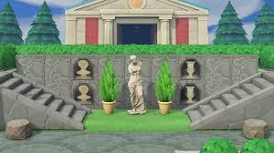 New Design Roman Wall I Wanted More Sculptures So Made Them Myself This Is My New Steps To The Muse In 2020 Animal Crossing New Animal Crossing Animal Crossing Qr