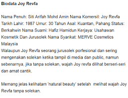 We did not find results for: Inilah Antara Gambar2 Joy Revfa Tanpa Make Up Yang Sangat Cantik Kisah Best