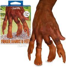 Amazon.com: Mcphee Accoutrements Finger Hands & Feet Dark Skin Tone Finger  Puppet Set! : Toys & Games