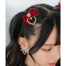 ロジータ ROJITA ハートパールベロアリボンクリップSET （ボルドー） -靴＆ファッション通販 ロコンド〜自宅で試着、気軽に返品