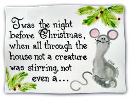 The Night Before Christmas Poem Printable Footprint Mouse Craft Christmas Poems Christmas Crafts Mouse Crafts
