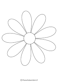 81 Sagome Di Fiori Da Colorare E Ritagliare Per Bambini Disegno Di Fiori Fiori Di Carta Fiori Disegnati Da Colorare