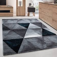 Hali Modern Tasarimli Ucgen Desenli Salon Halisi Siyah Gri Mavi 89 90 Den Baslayan Fiyatlarla Https Www Carpettex Com Desenli Halilar Ha Halilar Modern Gri