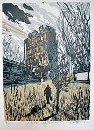 Woodblock Print A Place Called Home By Kyle Bryant Abstraccion Arte Arte Contemporaneo