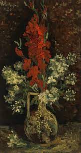 Alastair sooke shows how these masterpieces fifteen sunflowers erupt out of a simple earthenware pot against a blazing yellow background. Vase With Red And White Flowers Museum Boijmans Van Beuningen