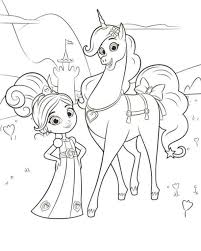 Nella the princess knight in bedroom coloring pages. Coloring Page Nella The Princess Knight Nella Trinket Desenhos Infantis Para Colorir Decoracao Festa Infantil Colorir