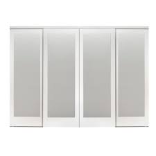 Impact Plus 120 In X 96 In Mir Mel White Mirror Solid Core Mdf Interior Closet Sliding Door With White Trim Smmw344 12096m The Home Depot Sliding Mirror Closet Doors Mirror Closet Doors