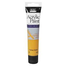 However, you could use a matte medium. Kck Signature Series Acrylic Paint Yellow Ochre