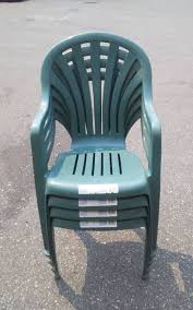 Multifunctional stools take many conveniences for your life, not only can be use of stool, but also a storage box. 4 Stackable Plastic Patio Chairs Tools Air Compressor Chainsaws Sporting Goods K Bid