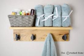 5 out of 5 stars (6) 6 reviews $ 75.00 free shipping favorite add to more colors handmade towel rack mytinkershopdesigns. Diy Wooden Towel Hook Rack Tutorial The Created Home