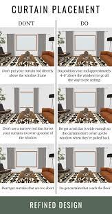 The Do S Don Ts Of Curtain Placement Nadine Stay Window Curtains Living Room House Design Curtains Living Room