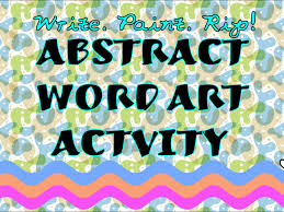 Click here and download 92+ different word art crafts. Abstract Word Art Activity That Kids Will Love All In One Activity