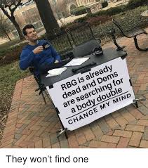 Image result for rbg dead meme