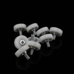 Wheels For Furniture 8pcs TPE Rubber Silent Sliding Door Pulley,Drawer Shoe  Cabinet Furniture Casters Small Wheels Mini Caster Wheels Low Profile ...