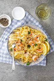 Creamy shrimp pasta, lemon garlic shrimp pasta, shrimp pasta. Creamy Lemon Garlic Shrimp Pasta Simply Delicious