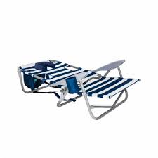 This lounge chair with a face opening lets comfortably lay on your stomach while reading or tanning. Patio Chairs Swings Benches Ostrich On Your Back Outdoor Lounge 5 Position Recline Beach Chair Striped Blue Home Garden