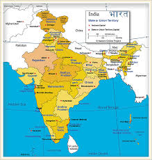 Change a view mode between scheme and satellite photos. India Map Of India S States And Union Territories Nations Online Project