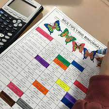 Algebra 1 Multiplying Binomials Coloring Activity For Middle High School Color Activities Teaching Algebra Algebra Teacher