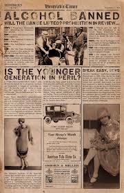 Prohibition Era Speakeasy Menu 1 2 Speakeasy Party Newspaper Headlines Old Newspaper