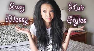 Simple and cute messy ponytail. Easy Messy Hairstyle Youtube
