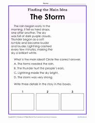 Facts And Details Worksheets Inspirational Finding The Main Idea Worksheets 3rd Grade With In 2020 Main Idea Worksheet Main Idea Third Grade Kindergarten Worksheets