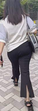 Gcolle - 【本物志向】パッツンヒップ至上主義 - 超下品な台形型のメガ尻！コブのように隆起した100センチ超えのワガママ爆尻で男を挑発！  下品なパンツスーツ お姉さん編