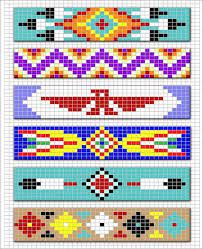 Hier habe ich vor einiger zeit ein paar eigene vorlagen gezeigt. Free Printable Native American Beading Patterns Nativeamericanindianjewelry American Bea Perlenstickmuster Indianer Muster Perlenmuster