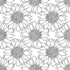 Sunflowers with background of mountain during evening time hd flowers. Sunflowers Flowers Seamless Pattern In Black And White Colors Royalty Free Cliparts Vectors And Stock Illustration Image 123138720