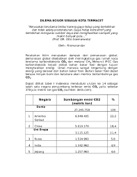 Contoh pencemaran udara yang terjadi ini disebabkan oleh bercampurnya udara bersih dengan polutan udara. Doc Dilema Bogor Sebagai Kota Termacet Rismunandar Iskandar Academia Edu