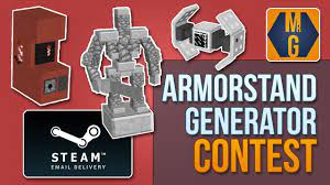 Minecraft was developed by mojang in the year 2009. Armor Stand Creator Contest Win A Steam Gift Code Youtube