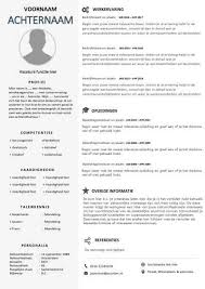 Receptioniste Cv Template S Gratis Motivatiebrief