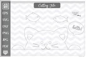 These svg images were created by modifying the images of pixabay. Cat Svg Peeking Cat Svg Black Kitty Svg Kitty Face Svg By Blueberry Hill Art