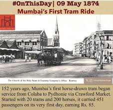 OnThisDay: Mumbai's First Tram Ride 9 ...
