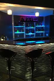 Led Lighted Shelves Back Bar Shelving For Home Bars Restaurants Bar Shelves Bars For Home Modern Home Bar