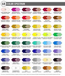 99 Color Mixing Chart Acrylic Paint Split Primary Color