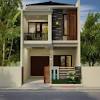 Desain rumah kampung 7x10 2 lantai 3 kamar tidur. 1