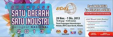 Satu daerah satu industri (sdsi) zon timur 2019 pada 15 hingga 16 februari 2019 bertempat di pusat dagangan terengganu (ttc), kuala terengganu yang disertai oleh usahawan sdsi dari negeri kelantan, terengganu dan pahang. Program Satu Daerah Satu Industri Sdsi 2013 Di Mitc Melaka Dari 29 11 13 1 12 13 2 Puteri