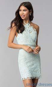 Open-back Halter Lace Wedding Guest Party Dress Lace Wedding Guest Dress Halter Party Dress Dresses