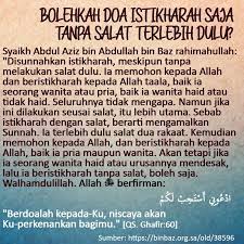 Bolehkah Doa Istikharah Saja Tanpa Salat Terlebih Dulu