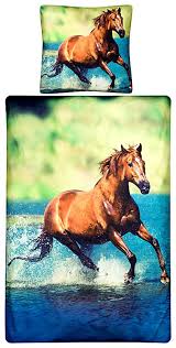Gestochen Scharfe Digitalbettwasche Fur Alle Pferdeliebhaber Dazu Noch Erschwinglich Susse Bettwasche Bettwasche Kinder Pferde