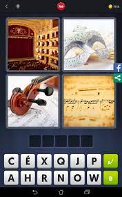 Si vous êtes bloqué sur un mot, venez à 4 images 1 mot où vous avez toutes les solutions. 4 Images 1 Mot Theatre Masque Violon Partition Android Iphone
