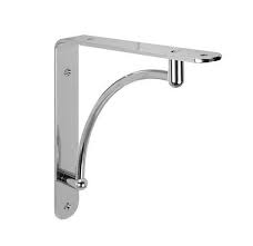 Hafele Polished Chrome Shelf Bracket 222x222mm Chrome Shelf Brackets Hafele Shelf Brackets