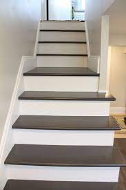 No Pun Y Title This Time I Figured With The Lack Of Information I Was Able To Find I Would Make It Simple For Basement Steps Basement Stairs Painted Stairs