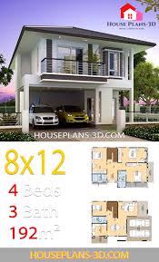 Maybe you would like to learn more about one of these? House Plans 3d 8x12 With 4 Bedrooms House Plans 3d