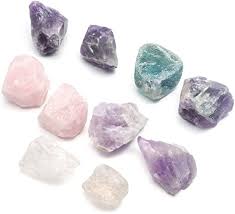 Crystal Allies Bulk Rough Amethyst Quartz Stones From Madagascar Large 1 Raw Natural Crystals For Cabbing Cutting Lapidary Tumbling And Polishing 1lb 10pcs 5 Colors Amazon Co Uk Kitchen Home