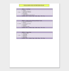 Diet Chart Template 20 Free Meal Charts