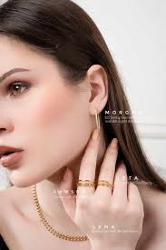 Morgan Earring (925 Sterling Silver with 18K Gold Plating)