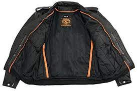 Milwaukee Leather Men S Classic Side Lace Police Style Motorcycle Jacket Black Medium Motoflavour Com Cafe Racer Leather Jacket Cafe Racer Jacket Motorcycle Jacket