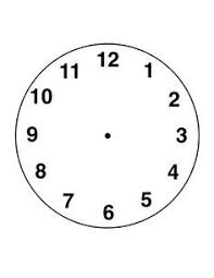 Blank Clock Faces For Exercises Blank Clock Faces Blank Clock Clock Face Printable